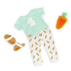 ENSEMBLE VÊTEMENTS OG - PYJAMA POUR POUPÉE (BEDTIME BUNNY) 46 CM (18